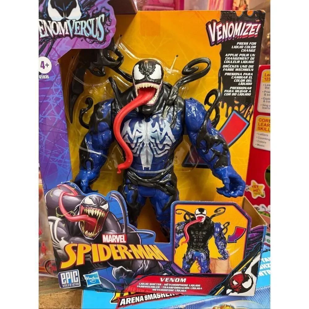 Marvel Spider-Man Venom Arena Smash Venom Versus Action Figure Liquid Color Chan